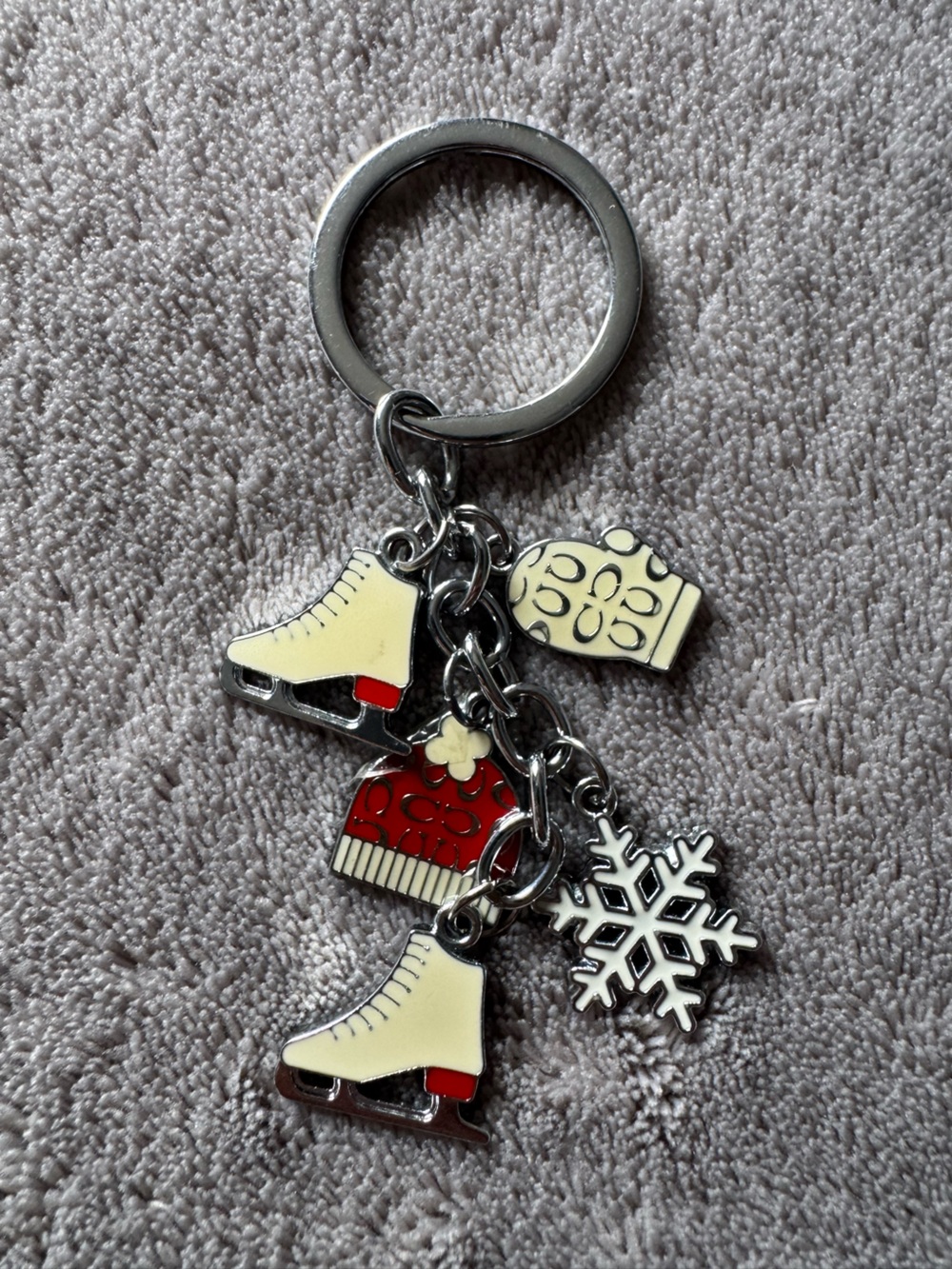 Retired COACH Winter Ice Skate (Charms) Purse Keychain